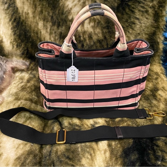 ✨ Prada Pink and Black Handbag with Shoulder strap ✨ - Picture 5 of 6